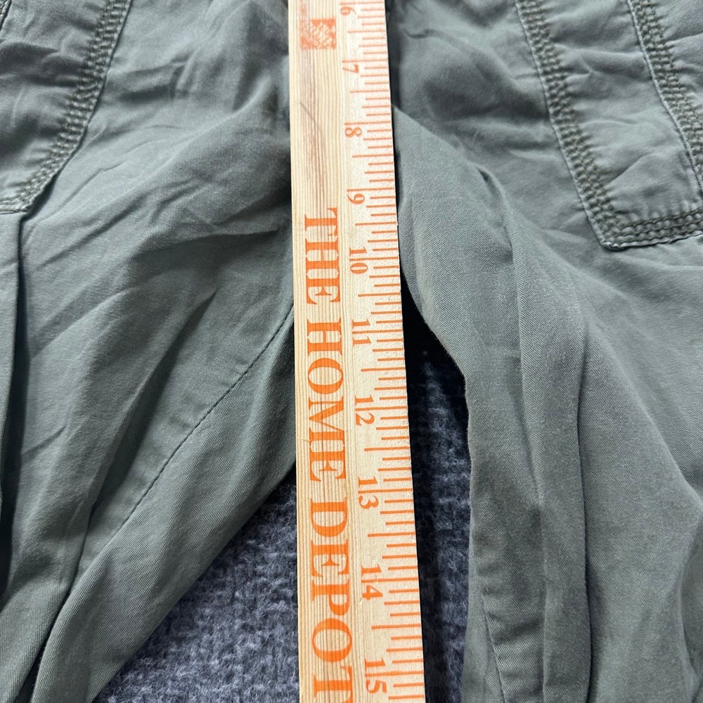 Calvin Klein Jeans Cargo Pants Womens Size 12 Olive Green Cotton Utility Casual - Picture 4 of 9